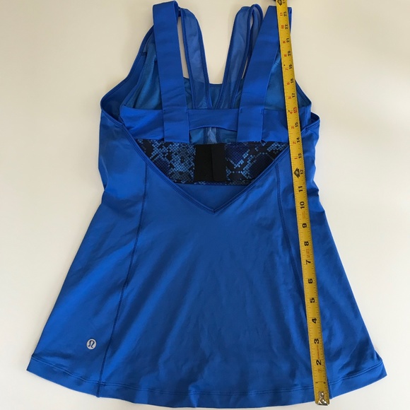 Lululemon Super Sport Tank Pipe Dream Blue Size 4 - Picture 11 of 12